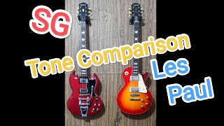 SG VS Les Paul Tone Comparison no talking [upl. by Head]