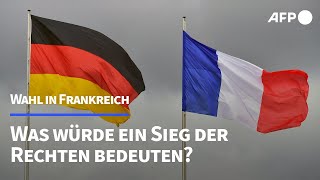 Wahl in Frankreich Was würde ein Sieg der Rechtspopulisten bedeuten  AFP [upl. by Enahs]