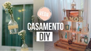 COMO FIZ UM CASAMENTO DIY  DECORAÇÃO LEMBRANCINHAS E CONVITE  VEDA 03 [upl. by Orapma]