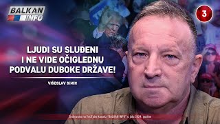 INTERVJU Višeslav Simić  Ljudi su sluđeni i ne vide očiglednu podvalu duboke države 2672024 [upl. by Burkley]