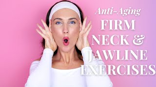 ANTIAGING FACE LIFTING EXERCISES For Jowls amp Laugh Lines Nasolabial Fold  Firm Neck amp Jawline [upl. by Lodhia]