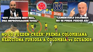 EXPLOTAN PRENSA COLOMBIANA REACCIONA a COLOMBIA vs ECUADOR 01 HOY  ELIMINATORIAS 2026 [upl. by Kristien551]