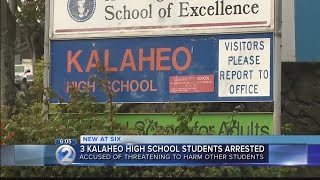 Kalaheo High School students arrested for allegedly threatening other students [upl. by Colwin]