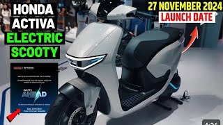 New Model Honda Activa EV Coming Soon150Km RangeFull Details [upl. by Robbin]