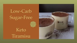 KETO DIET  Low Carb Sugar free Keto Tiramisu Espresso Dessert Recipe [upl. by Eiramik356]