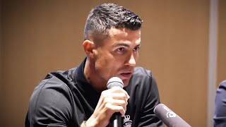 CRISTIANO RONALDO ESTA LESIONADO NO JUGARÁ EN CHINA y CONTRA MESSI  CR7 RUEDA DE PRENSA EN ESPAÑOL [upl. by Slocum366]