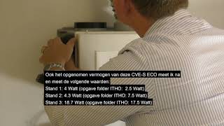 Besparing ITHO Daalderop Centrale Ventilatie Eenheid CVE ECO RFT 80 lager dan voorgespiegeld [upl. by Kcuhc]