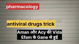 Trick Antiviral Drugs  Pharmacology Bsc nursing 2nd year antiviral antiviraldrugstrick drug [upl. by Lerim]