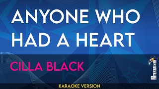 Anyone Who Had A Heart  Cilla Black KARAOKE [upl. by Matelda150]