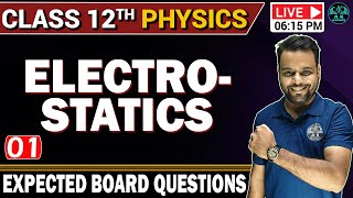 Revision Class 12th Physics Boards  Electrostatics  part 01 BY Mustafa Sir  AK ACADEMICS [upl. by Oesile]