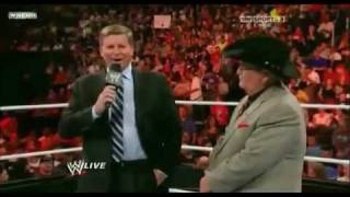 Raw 101011 John Laurinaitis Fires Jim Ross JR Is Fired [upl. by Fransen649]