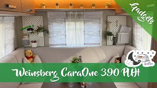 Caravan Roomtour im Weinsberg Wohnwagen CaraOne 390 PUH [upl. by Yralam]