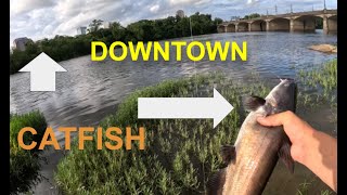 JAMES RIVER DOWNTOWN RICHMOND CATFISHING URBAN FISHING [upl. by Gold275]