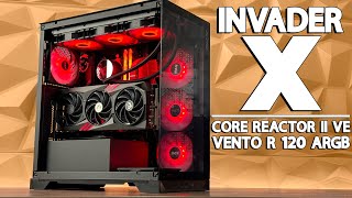 XPG INVADER X w CORE REACTOR II VE amp VENTO REVERSE FANS  REVIEW [upl. by Grussing]