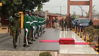 The Arrival of Chief of Defence Staff General LEO IRABOR amp Service Chiefs to the Nigeria Army [upl. by Ylesara]