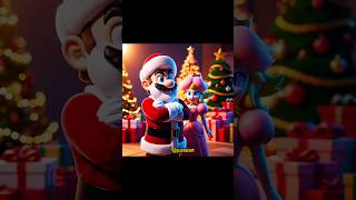 Princess Peach Takes Over Christmas from Santa Mario mario santa memes shorts justaiart [upl. by Nayek]