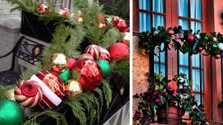 Decoracion de balcones para navidad [upl. by Avirt]