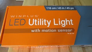 Motion Sensing Programable LED Shop Light From Costco [upl. by Attolrahc]