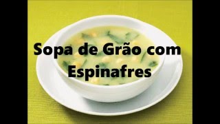 Sopa de Grão com Espinafres [upl. by Cherian154]