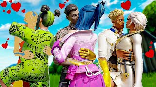 Ascendant Midas KISSING COMPETITION Fortnite [upl. by Burrell]