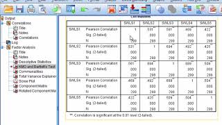 Bartletts Test of Sphericity  Test a Correlation Matrix [upl. by Ennaylime]