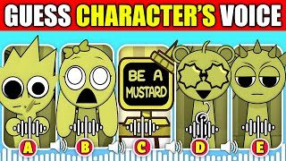 🔊 IMPOSSIBLE Guess The Incredibox Sprunki Mustard by Their Voice  SPRUNKI but they are all MUSTARD [upl. by Anaibaf]