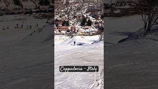 Skiing in Snowy Cappadocia Italy ❄️⛷️  Winter Wonderland Adventure [upl. by Aldin]