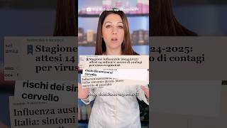 Quest’influenza è indicata come la peggiore degli ultimi anni Guarda il video sul nostro canale YT [upl. by Suhploda]