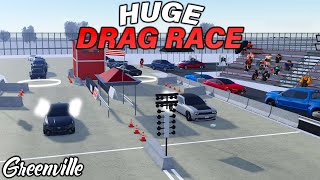 HUGE ORGANIZED GREENVILLE DRAG RACES  ROBLOX  Greenville [upl. by Norred739]