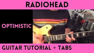 Radiohead  Optimistic Guitar Tutorial [upl. by Marlena]