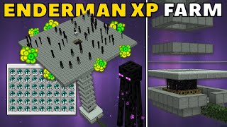 Easy ENDERMAN XP FARM in Minecraft 121  Bedrock amp Java Edition Tutorial [upl. by Fiedler]