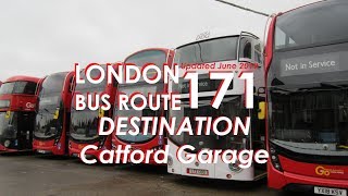 LONDON BUS ROUTE 171 Towards Bellingham Catford Bus Garage [upl. by Jeanelle]