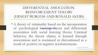 What is Differential Association Reinforcement Theory [upl. by Wystand]