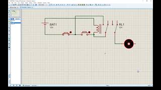 Activación de relevador con transistor  simulación LiveWire [upl. by Huntingdon]