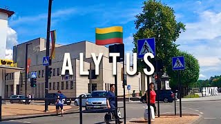 Exploring Alytus by Car  Road Trip Lithuania  Just passing thru Alytus [upl. by Alledi324]