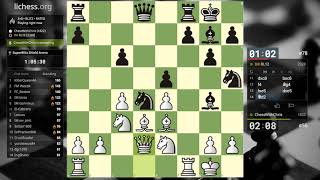 Sämisch variation vs an International Master playing the Kings Indian  Live Commentary [upl. by Cappella]