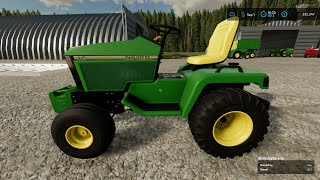 John Deere 445  Can It Bale Hay FS22 [upl. by Akehsat921]