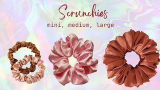 3 size scrunchies [upl. by Averyl]