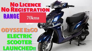 Odysse E2Go lite electric Scooter detailed review in Hindi [upl. by Davilman]