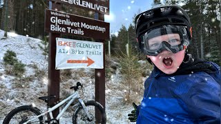 Bike Glenlivet in the SNOW and ICE 🥶🌨️ [upl. by Goran421]