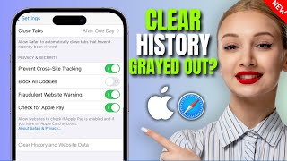 How to Fix Safari Clear History Grayed Out on iPhone [upl. by Palladin]