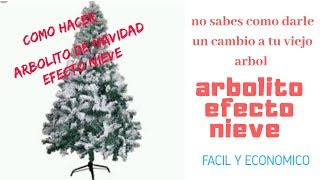 DIY COMO HACER ARBOLITO DE NAVIDAD EFECTO NIEVE ❄️ [upl. by Areta]