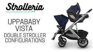 UPPAbaby VISTA Double Configurations How to Turn the VISTA into a Double Stroller [upl. by Amikehs]