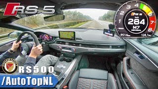 AUDI RS5 MANHART RS500 AUTOBAHN 284kmh by AutoTopNL [upl. by Jeffy402]