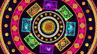 Mexican Ornaments Background 4K VJ Loop Video  No Copyright Background Video [upl. by Ettenig]