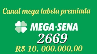 Mega sena 2669 estudos para sábado [upl. by Breban]