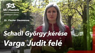 Nyomozati anyag Schadl György kérése Varga Judit felé [upl. by Kifar199]