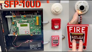 Notifier SFP10UD Fire alarm demo system [upl. by Hterag]