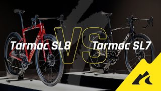 REVIEW  Nuova Specialized Tarmac SL8 vs SL7  Comparazione e differenze [upl. by Ilrebmyk]