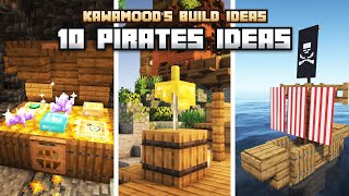 10 Minecraft Pirates Build Ideas [upl. by Killie877]